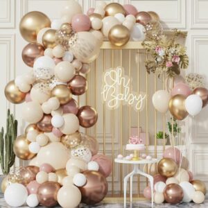 Rose Gold and Blush Balloon Decorations