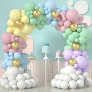 Pastel Rainbow Balloon Decorations