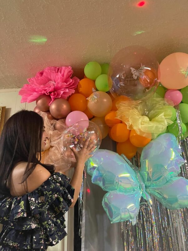 Rainbow Butterfly Balloon Decorations - Image 2