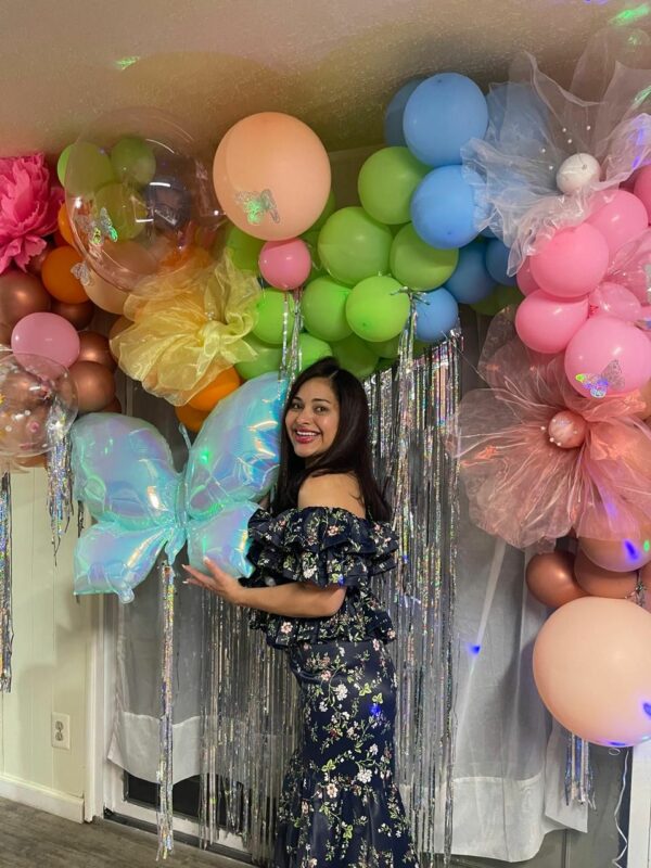 Rainbow Butterfly Balloon Decorations